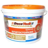 Краска влагостойкая DecoTech Professional 10 л купить по цене 2 214,00 ...