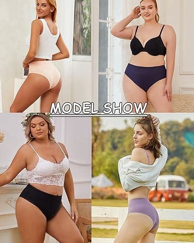 Finetoo High Waisted Underwear For Women Seamless Panties Bikini High Cut No Show Sexy Cheeky