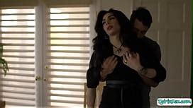 TS Hottie Jessy Bells Drains Sean Michaels Mocha Cock With Her Ass