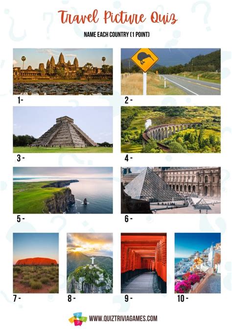 100 Travel Trivia Questions And Answers Inc Picture Quiz Quiz