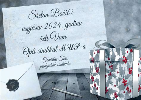 Čestit Božić I Sretna Nova 2024 Godina Opći Sindikat Mup A