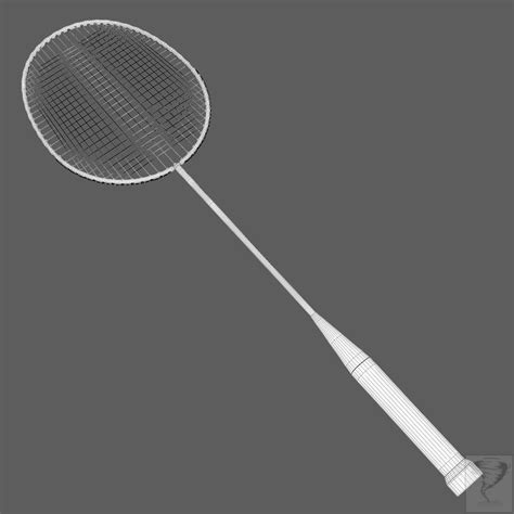 Badminton Racket 3d Model 18 X Obj Fbx Dxf 3ds 3dm Max Free3d