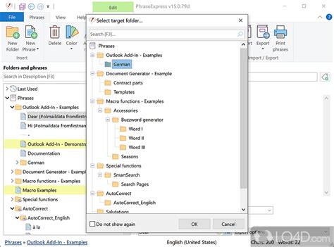 PhraseExpress - Screenshots