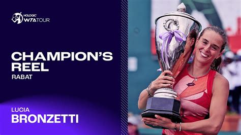 Rabat Champion Lucia Bronzetti S Top Points From Her First Career Wta Title Run 🏆 Youtube