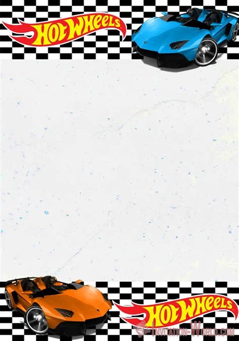 Free Hot Wheels Invitation Template Free Hot Wheels Invitation Template In Hot Wheels