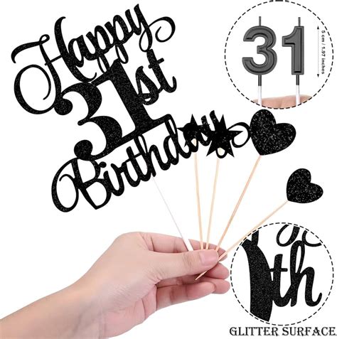 happy wax warmer st birthday cake decorations set include st