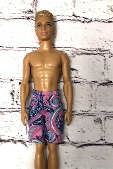 Mattel Ken Doll Dated Blonde Hair Barbie Ken Dolls In Swim Suit Etsy