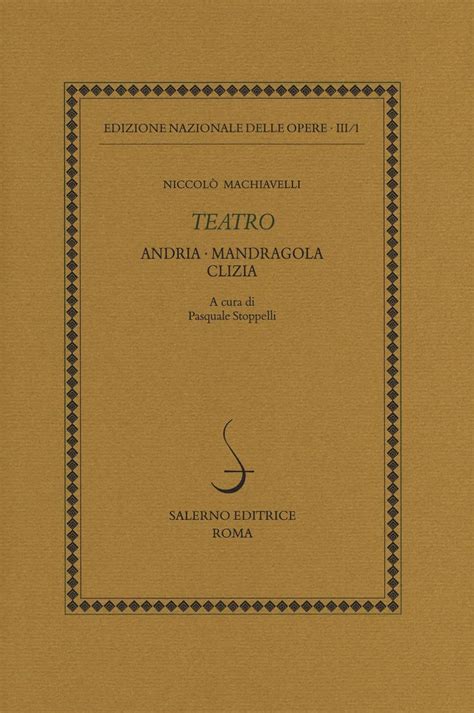 Amazon Co Jp Teatro Andria Mandragola Clizia Machiavelli Niccol