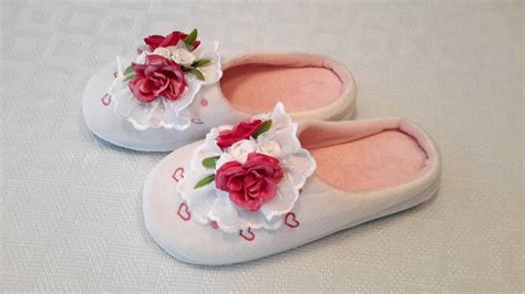 ТАПОЧКИ ДЛЯ ГОСТЕЙ \ УКРАШАЕМ...SLIPS FOR GUESTS - YouTube
