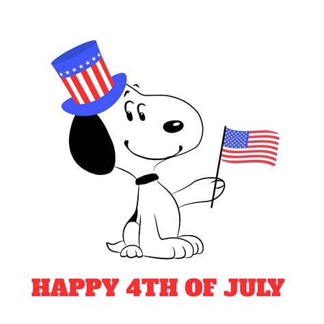 Snoopy 4th Of July  In Illustrator Svg   Eps Png After