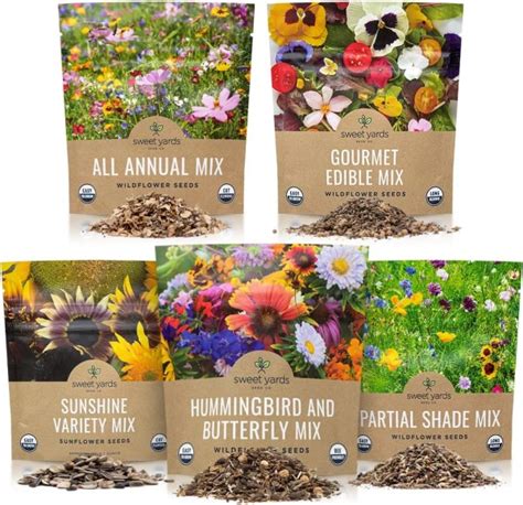 Bulk Wildflower Seeds Variety Pack - Eden Organic Garden