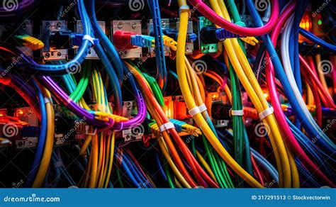 Network Coaxial Cables Royalty Free Illustration