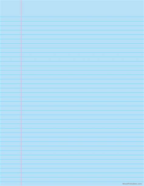 A Sheet Of Lined Paper With Lines In The Middle And Bottom On A Light Blue Background