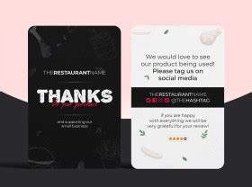 Fast Food Restaurant Loyalty Card Template - Heropik!