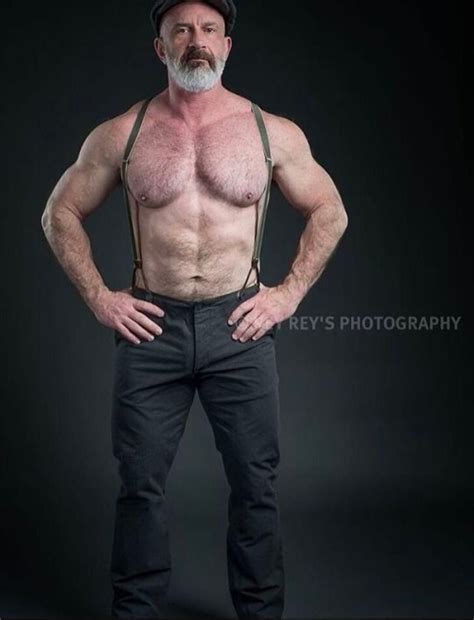 Silver Foxes Men Hot Beards Handsome Older Men Gay Outfit Muscle Boy Rugged Men Bear Men