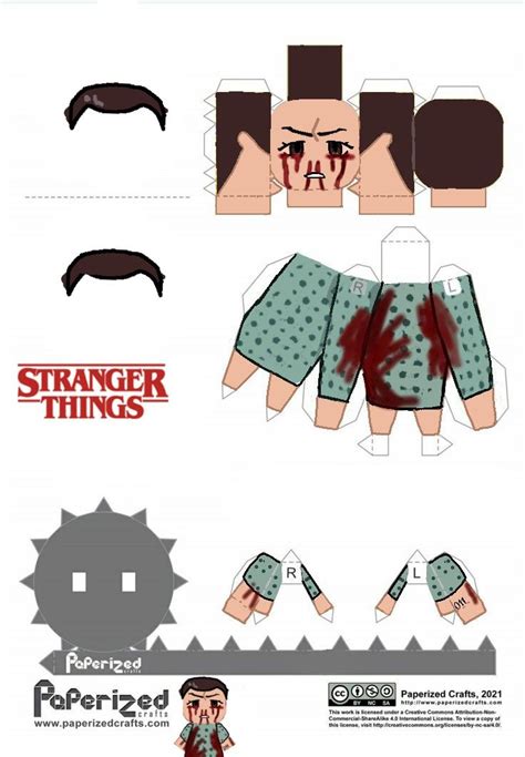 Papercraft Of Angry 011eleven From Stranger Things Stranger Things