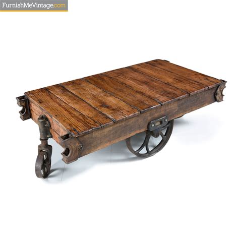 Industrial Cart Coffee Table By Charles Chas E Francis Co