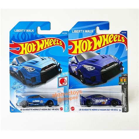 Hot Wheels Lbwk Nissan Gtr Edition Lb Silhouette Works Gt Nissan R Gt Rr Set Of Two Shopee