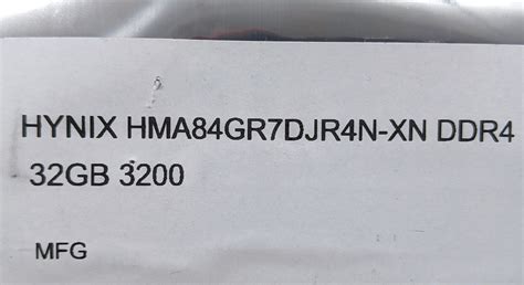 SK Hynix HMA84GR7DJR4N-XN 32GB DDR4 3200MHz RDIMM ECC Memory | eBay