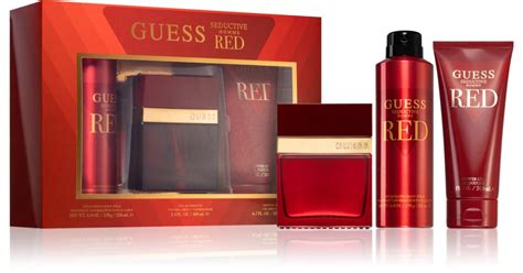 Guess Seductive Homme Red Coffret Cadeau Pour Homme Notino Fr