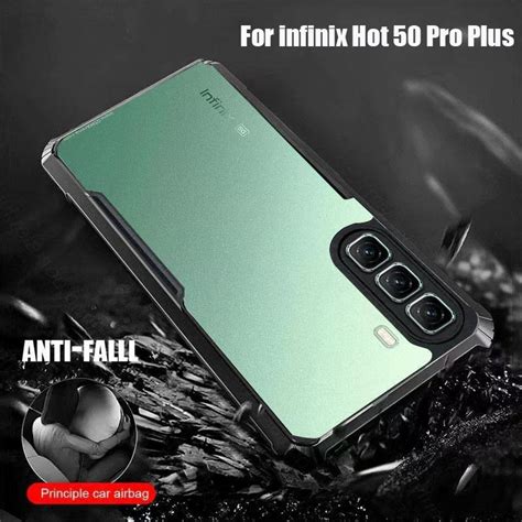 Black Phone Case For Infinix Hot Pro Plus Pro G G Shockproof TPU Casing Air Bag Soft Anti