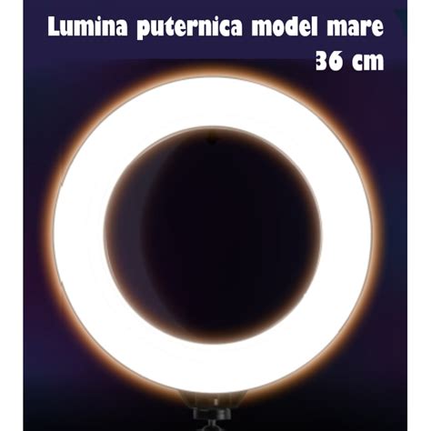 Lampa Circulara Ring Light REVOSE Cu Extra Brat Diametru 36cm 14inch