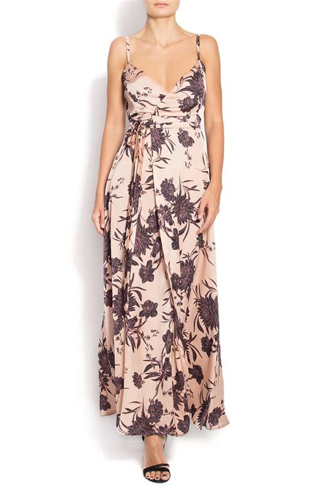 Silk Blend Wrap Dress Maxi Dresses Made To Measure