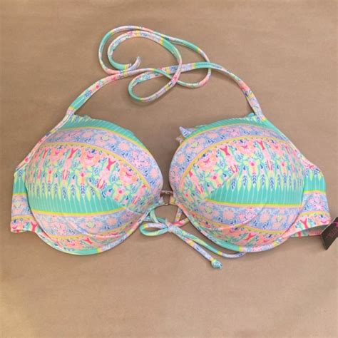 Victorias Secret Halter Bikini Top Padded Size Depop