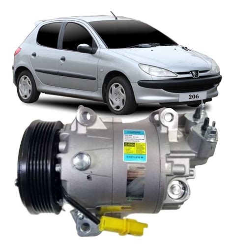 Compressor Ar Condicionado Peugeot 206 1 4 8v Gasolina 200