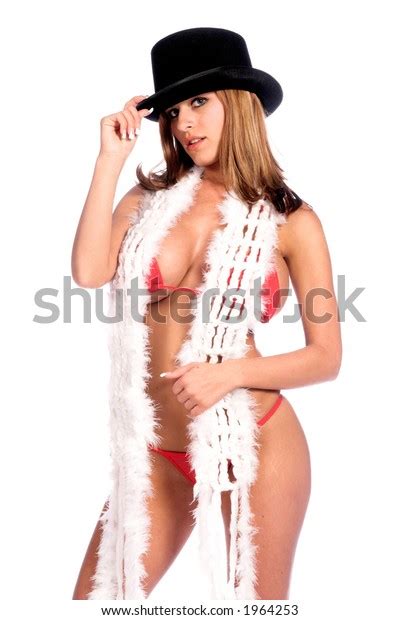 Sexy Bikini Model Red Bikini Black Stock Photo Shutterstock