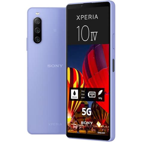 Смартфон Sony Xperia 10 IV, 128GB, 6GB RAM, 5G, Lavender - eMAG.bg