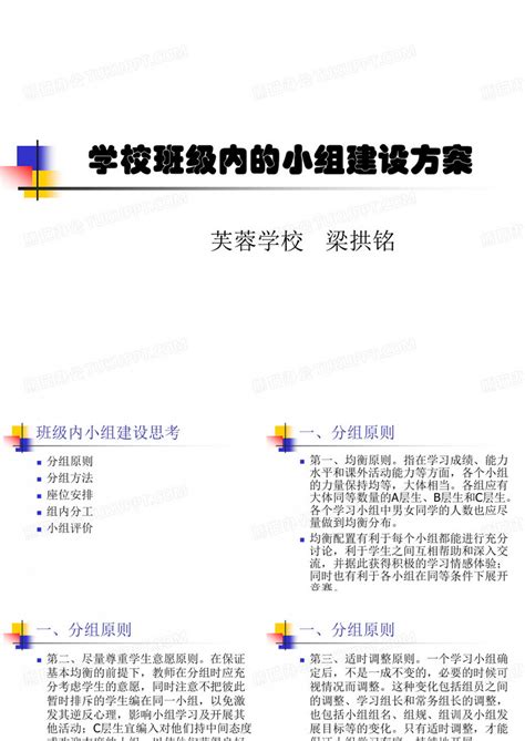 学校班级内小组建设方案ppt模板下载编号qkpwjvmz熊猫办公