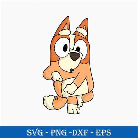 Bingo Dog Outline Svg Bingo Heeler Svg Bluey Svg Cartoon Svg File Us