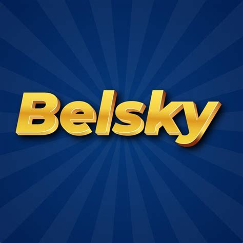 Premium Photo Belsky Text Effect Gold  Attractive Background Card