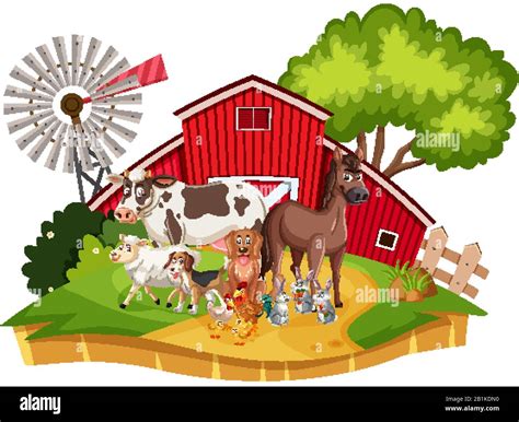 Farmyard Barn Cartoon High Resolution Stock Photography And Images Alamy