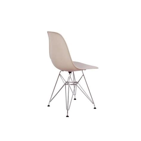 Kit 8 Cadeiras Charles Eames Eiffel Base Metal Design Nude MadeiraMadeira