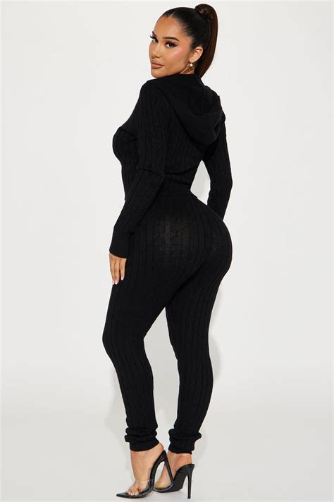Rylee Sweater Legging Set Black Fashion Nova Matching Sets