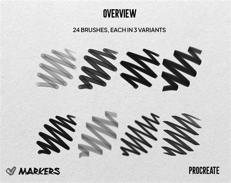 Procreate Marker Brushes Design Cuts