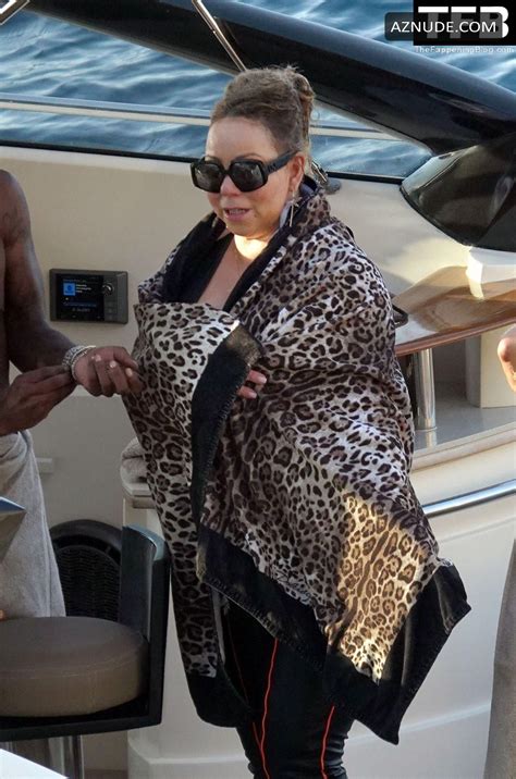 Mariah Carey Sexy Seen Showcasing Her Hot Tits In The Sea In Capri Aznude