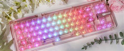 KiiBoom Phantom Hot Swappable Crystal Gasket Mounted Mechanical Keyboard BT GHz