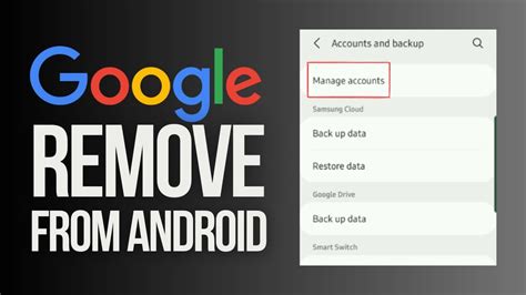 Remove Google Account From Android Phone Google Quick Tutorial Youtube