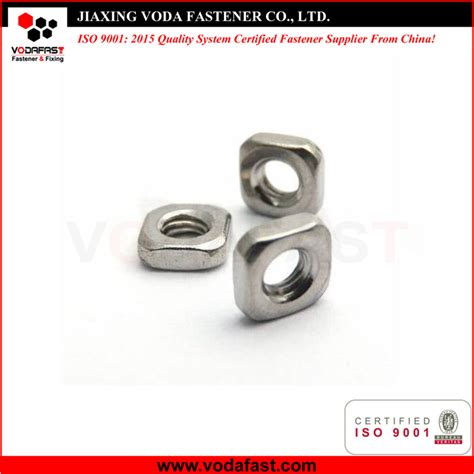 Vodafast Stainless Steel Din Square Thin Nut China Square Nut And