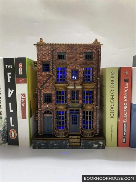 Harry Potter Ollivander Wand Shop Diy Wooden Book Nook For Bookshelf