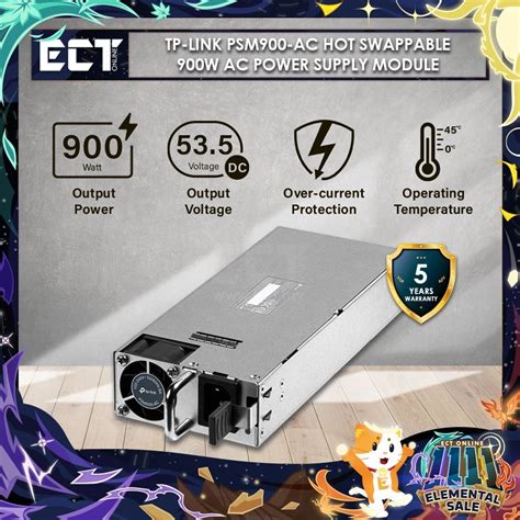 Tp Link Psm Ac Hot Swappable W Ac Power Supply Module With V Dc Output Voltage For L