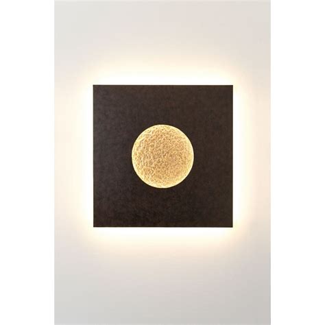 Holl Nder Luna Wall Light Led Brown Gold Black K