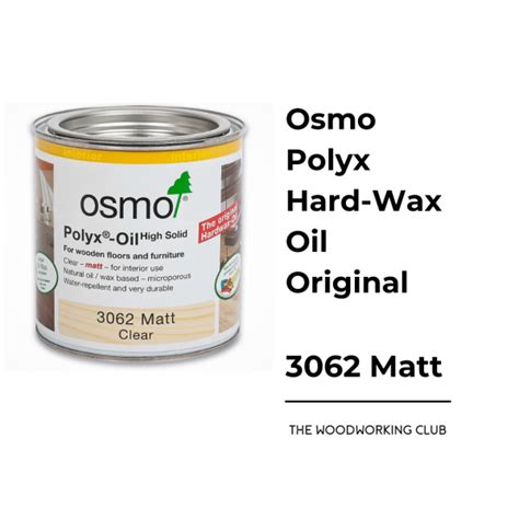 Osmo Polyx Hard Wax Oil Original 3062 Matt • The Woodworking Club