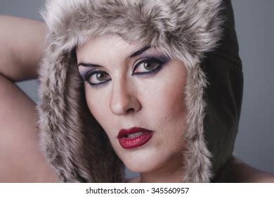 Naked Girl Russian Winter Hat Cold Stock Photo Shutterstock
