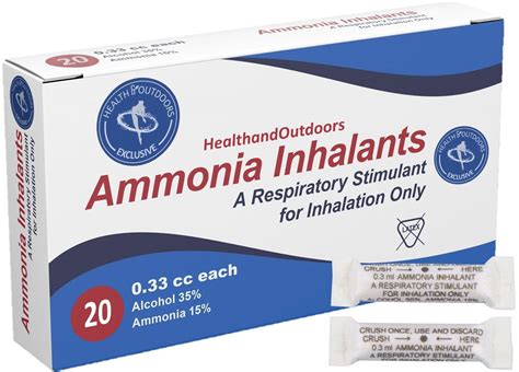 Mua Ammonia Inhalant Respiratory Stimulant, 20 Count, Ampules