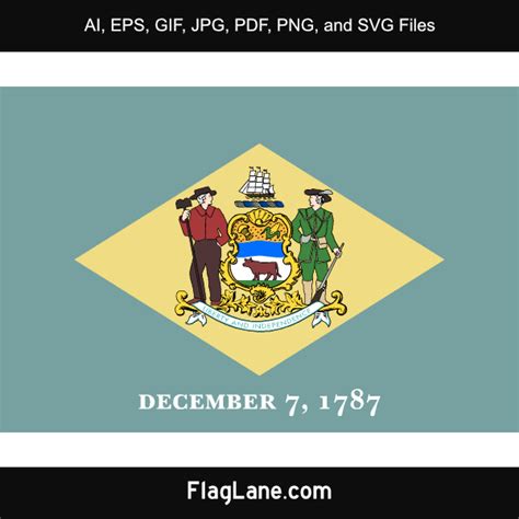 delaware flag images ai eps gif jpg  png  svg