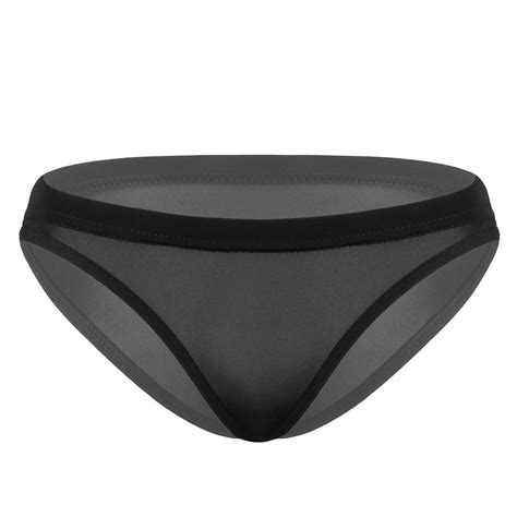 Buy Women S Sheer Mesh Silky Low Rise Mini Bikini Briefs G String Thong Seamless Underwear